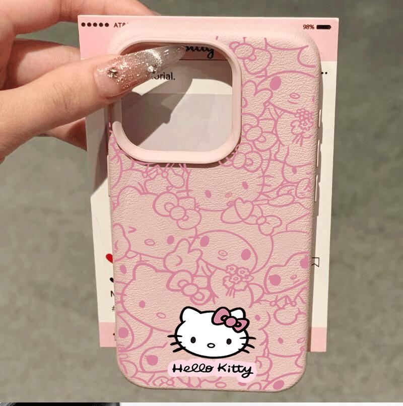 Pink Line Hello Kitty Casing For Samsung Galaxy A57 5G A55 A54 A07 A06 A15 A54 A53 A37 A32 A23 A34 A35 A36 A73 A22 5G Soft Case