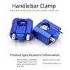 Aluminum Handlebar Clamp Protector Motorcycle Handlebar Clamp Handlebar Risers Adapter Stylish Appearance For Motorcycles