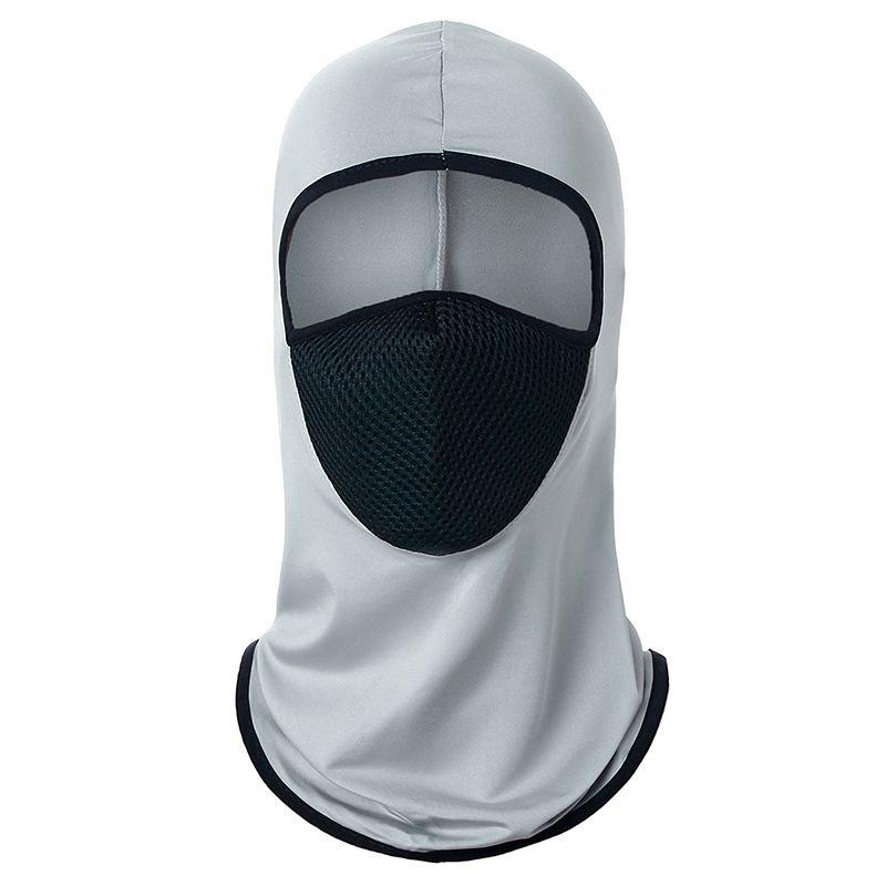 Vielseitige Loch-Netz-Gesichtsmaske Winterwarme Mütze Sturmhaube Kapuze für Outdoor-Sport