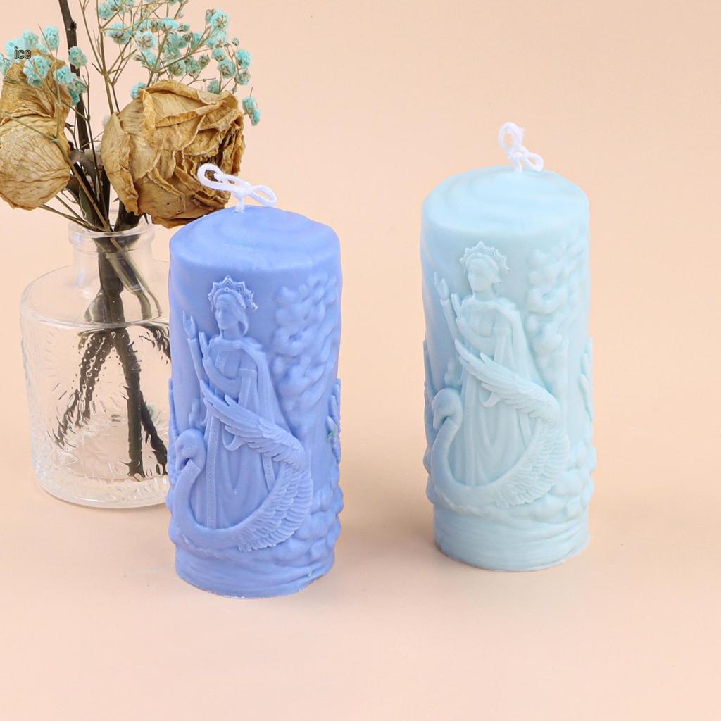Cross-Border Aromatherapy Candle Mold - DIY Goddess Column Silicone Design