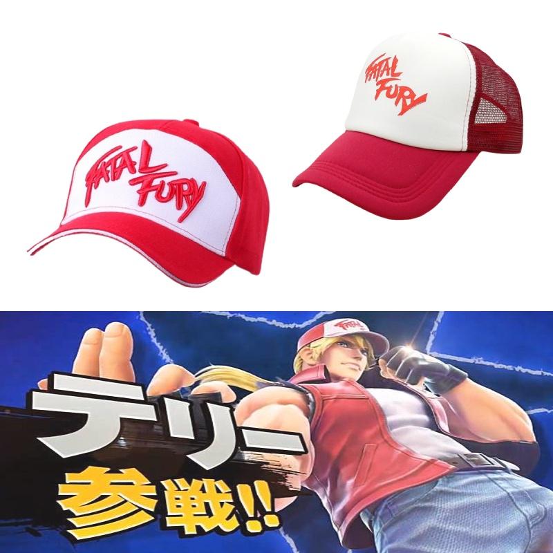 Fatal Fury Terry Bogard Bestickte Baumwoll-Baseballkappe Hip Hop Style