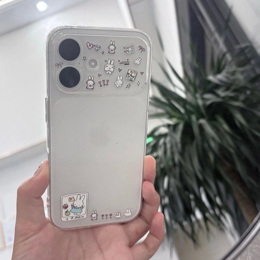 

Cartoon Miffy Rabbit Phone Case: Transforms for Apple 17, 16, 15, 14, 13, 12 - Soft, Full Coverage, Large Window Compatible Apple 15 Pro