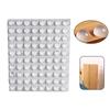 100 peças 8mmx2mm Transparente Silicone Granulados Maçaneta Da Porta Adesivo Transparente Anti Colisão Silicone Amortecimento Antiderrapante Tapete