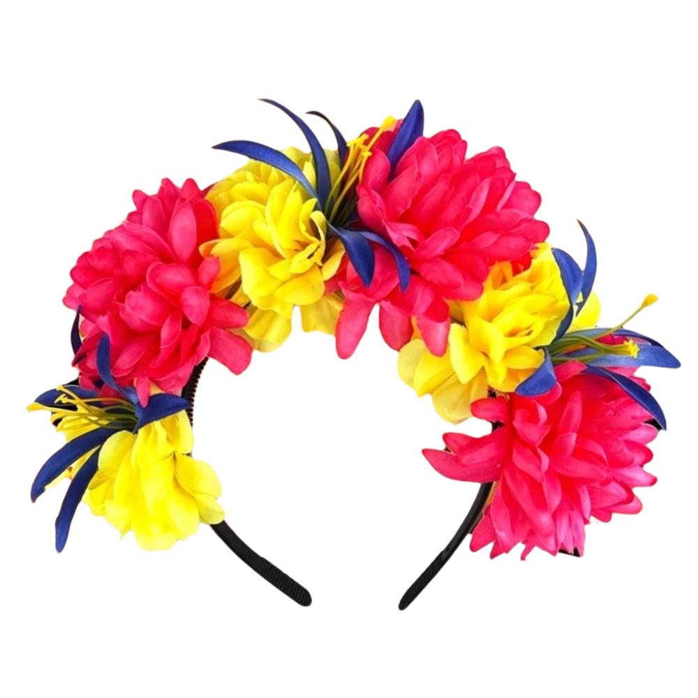 Helles künstliches Ringelblumen-Haarband Lebendiges unechtes Ringelblumen-Blumen-Haarstück Feiertags-Treffen