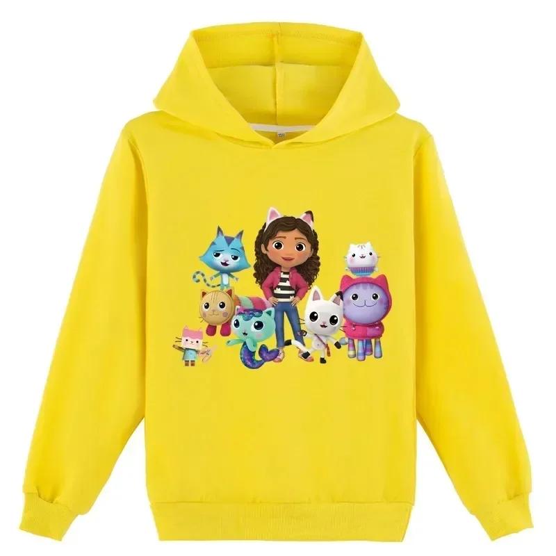 Herbst 3D Gabby's Puppenhaus Bedruckte Hoodies Modische Lässige Sport Langärmelige Kinder Jungen und Mädchen Kinder Unisex Kapuzensweatshirts