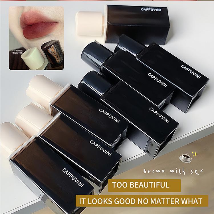 CAPPUVINI Matte Velvet Lip Balm Mashed Potato Texture Available In 6 Colors