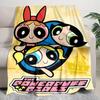 1PC The Powerpuff Girls printed blanket, all season lightweight home office outdoor nap multifunctional blanket A7