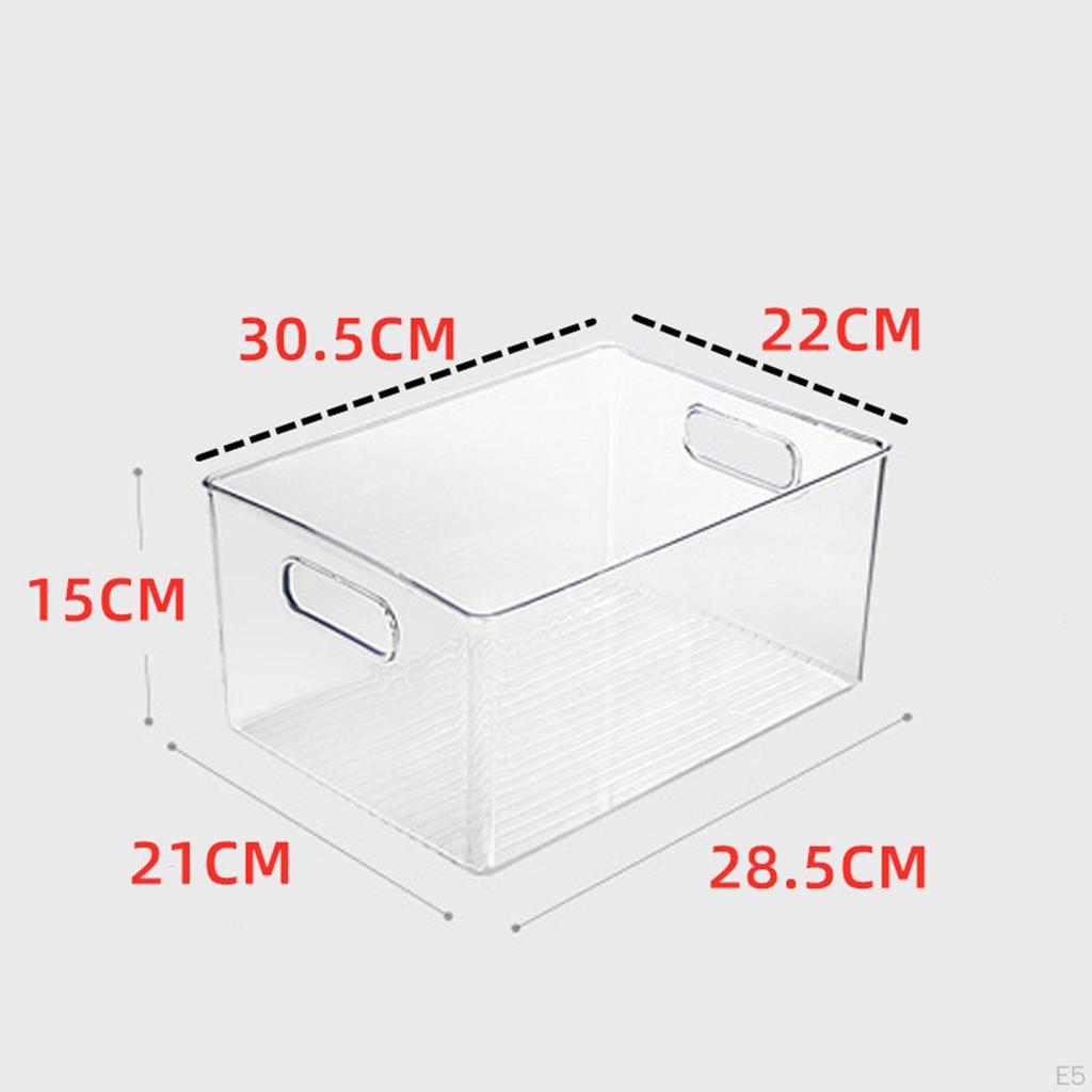 Przezroczysty pojemnik organizacyjny Pudełko na kosmetyki z uchwytem Przezroczysty koszyk do spiżarni pralni