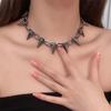 Party Club Short Neck Chain  Accessory Trendy Spike Choker Necklace Punk Style Sharp Rivet Collar Necklace for Women Men