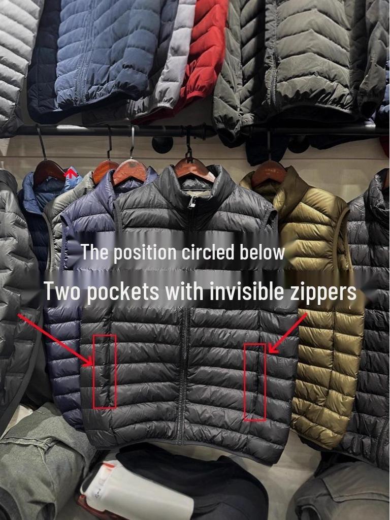 Herren Federleichte Daunenweste – Schlanke, Ärmellose Winterjacke für Väter und Senioren