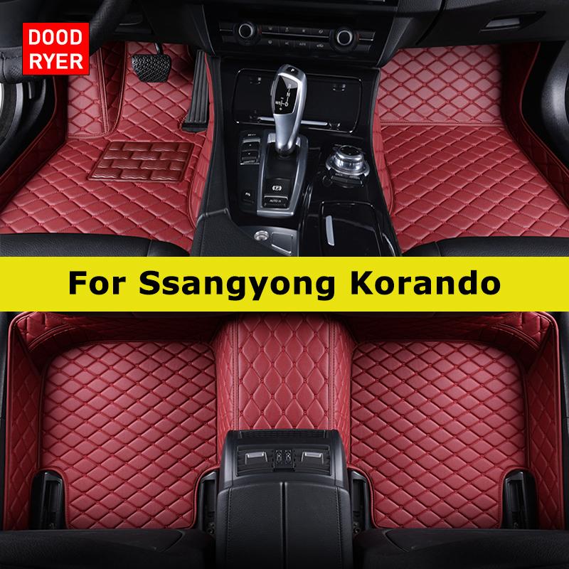 

DOODRYER Custom Car Floor Maters For Ssangyong Korando Auto Carpets Foot Coche Accessorie