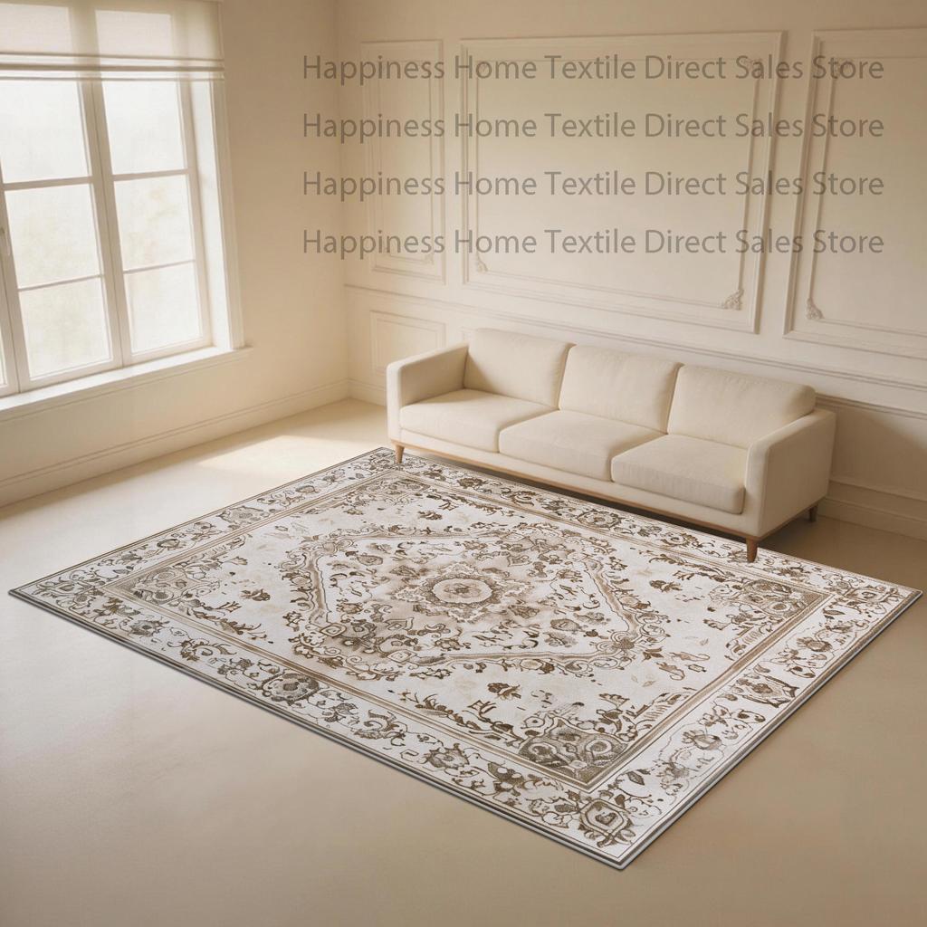 Persian Retro Geometric Large Living Room Carpet Washable Non-slip Decoration Home Kitchen Rug Soft Fluffy Bedroom Floor Mats
