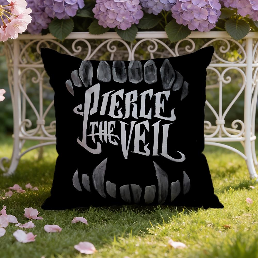 P-Pierce Band The Veil Cushion Cover Home & Car Dual-Scene Pillow Cover: Reversible for Premium Comfort