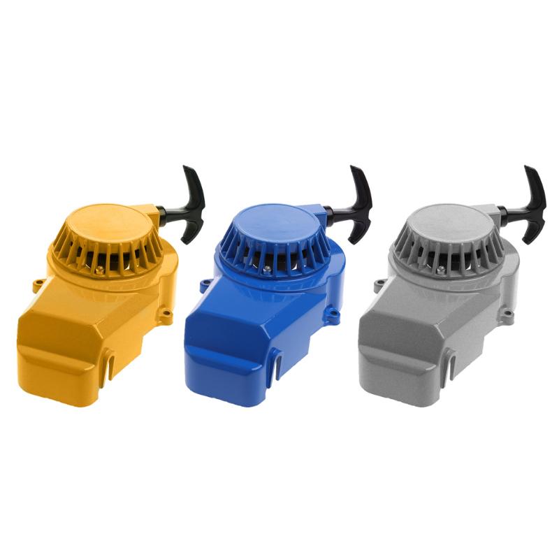 Demaror cu recul motor Starter cu tragere din aluminiu Ușor de trage Se potrivește 49cc Mini Dirt Pocket Pit Bike ATV Quad pentru motocicletă