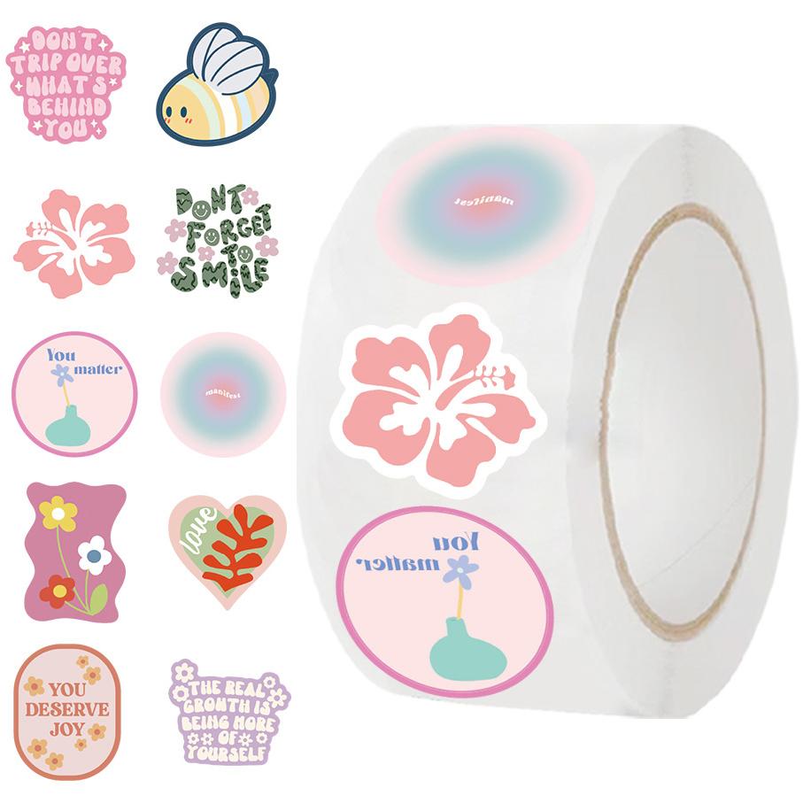 50-500pcs Cute Cartoon Animals Stickers Stationery Thank You Seal Stickers Anime Decals For Teacher Student Kids Toy