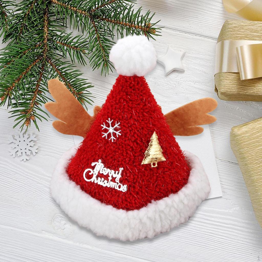 Christmas Hat Hairpin Headdress Decorative Headwear Xmas Clips for Stage Performance Party