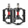 1 Paar Schwarze und Rote Fahrradfußpedale Flache Fahrradpedale Radsport Upgrade