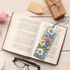 4 Stück Spezielle Form Schmetterlingsstrauch DIY Lesezeichen Diamantmalerei-Sets Diamantmalerei Lesezeichen Bastelset für Buchliebhaber