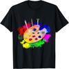 Artist Paint Palette And Brushes Art T-Shirt