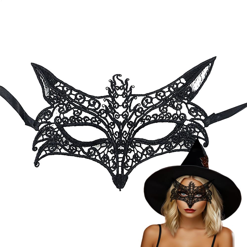 Lace Black Eye Cover Women Carnival Face Masque Festivals Decoration Blindfold For Women Girls Teens Halloween Christmas