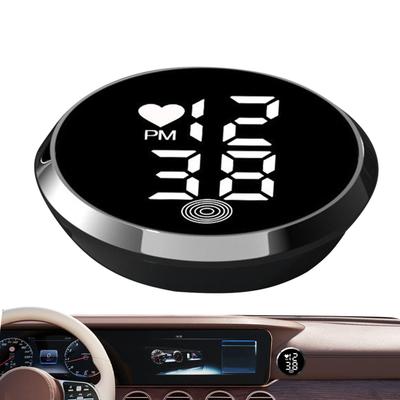 Clock For Car Dashboard Automotive Adhesive Digital Clocks Stick On Small LED Time Display Watch For Car Dashboard Air Vent Bike