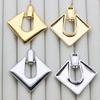 S925 Silbernadel High-End Quadratische Geometrische Rhombus Ohrringe für Frauen - Europäischer und Amerikanischer Stil