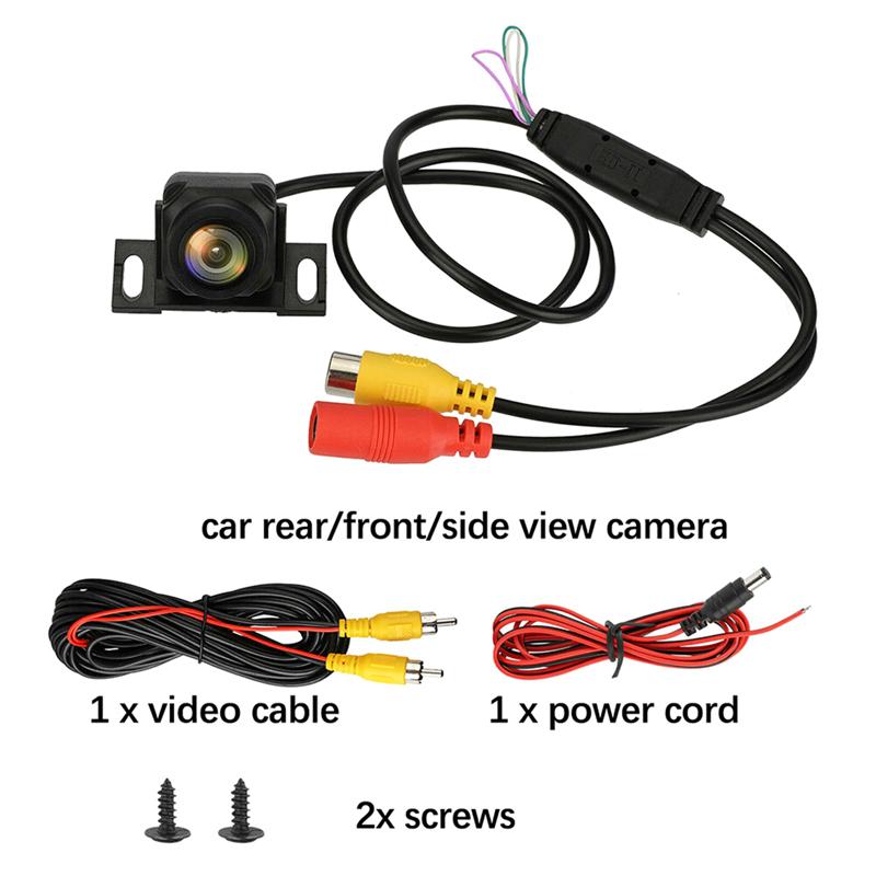 1080p Car Reversing Camera 170° Wide Angle Adjustable Lens Night Vision Parking Reversing Mirror CVBS Rear Backup Camera