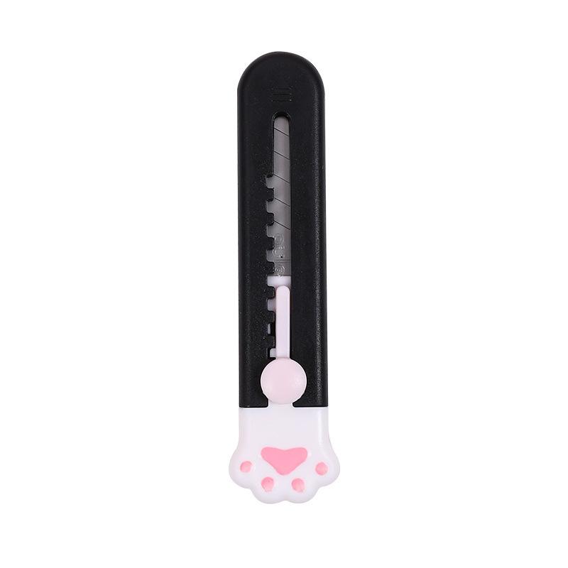 Mini cuchillo utilitario de dibujos animados para estudiantes, abridor de letras Kawaii pequeño, Clip de papel para oficina, suministros para estudiantes, accesorios de oficina