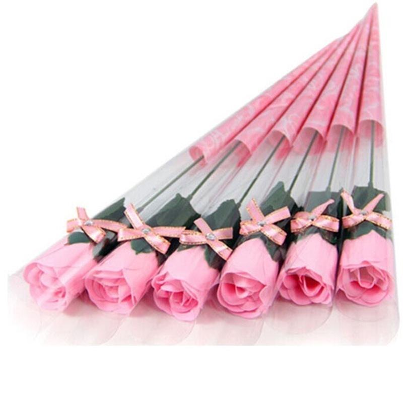 5 PCS  Beautiful Soap Rose Flower Teachers' Day Valentine's Day Creative Gift