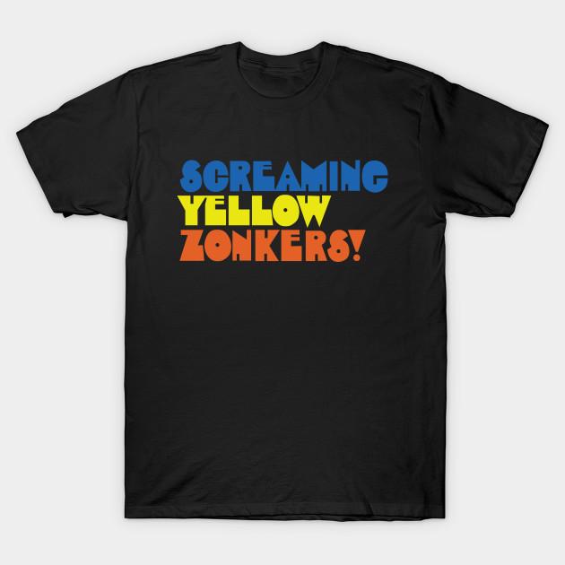 Men Black Print T-shirt Screaming Yellow Zonkers T-Shirt - Defunct Snack Logo - Black Version No-Cut Transfer Paper Print Cotton Tshirt 3XL чёрный