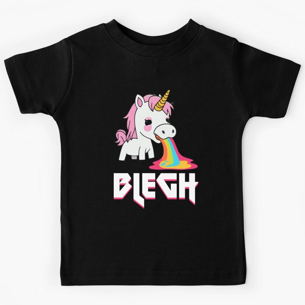 Blegh Heavy Metal Metalcore Deathcore Unicorn6 Kids T-Shirt 120