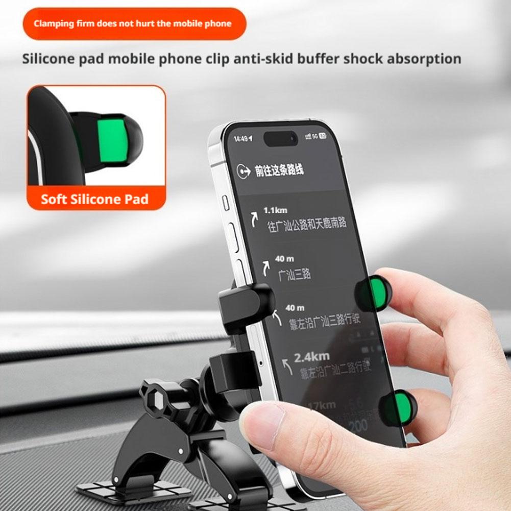 Universal 17mm Ball Head Car Dash Dual Self Adhesive Support Phone Holder Accessories Bracket Rotation 360 Cellphone Degree O5V8