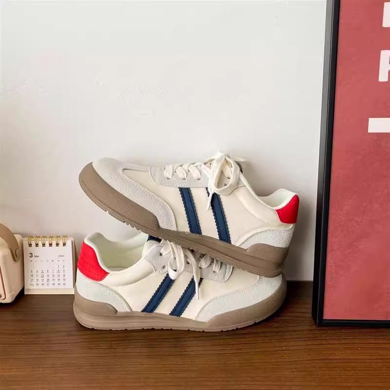 Niche German training shoes women's light and breathable Forrest Gump shoes women's 2025 new retro versatile sports flat white shoes