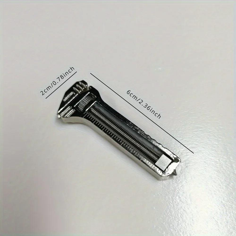 Mini-skiftnyckel Fick-Bärbar Multiverktyg Verktyg för Utomhus-Camping Kompakt Titanlegering Flasköppnare Utomhus Små Verktyg