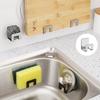 Stainless Steel Drain Rack Cleaning Cloth Shelf Dish Drainer Sponge Holder Sink Rack Kitchen Accessories