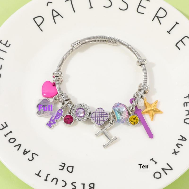 Série Chasseurs de Démons Anime Bracelet de Perles Y2K Harajuku Personnalisé Cosplay Jonc Bijou Cadeau Pour Femmes Filles