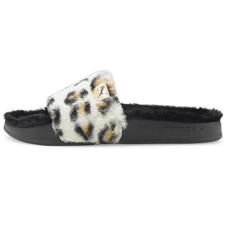 

Puma Leadcat 2.0 Thick Sole Outdoor Leopard Print Slide Sandals Women Sandals White 385804-01 37