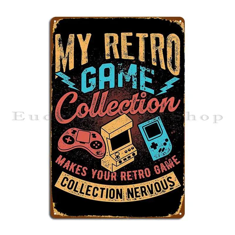 Retro Game Collection Flex Video Game Metal Sign Retro Bar Poster PaintingCustomized Tin Sign Poster