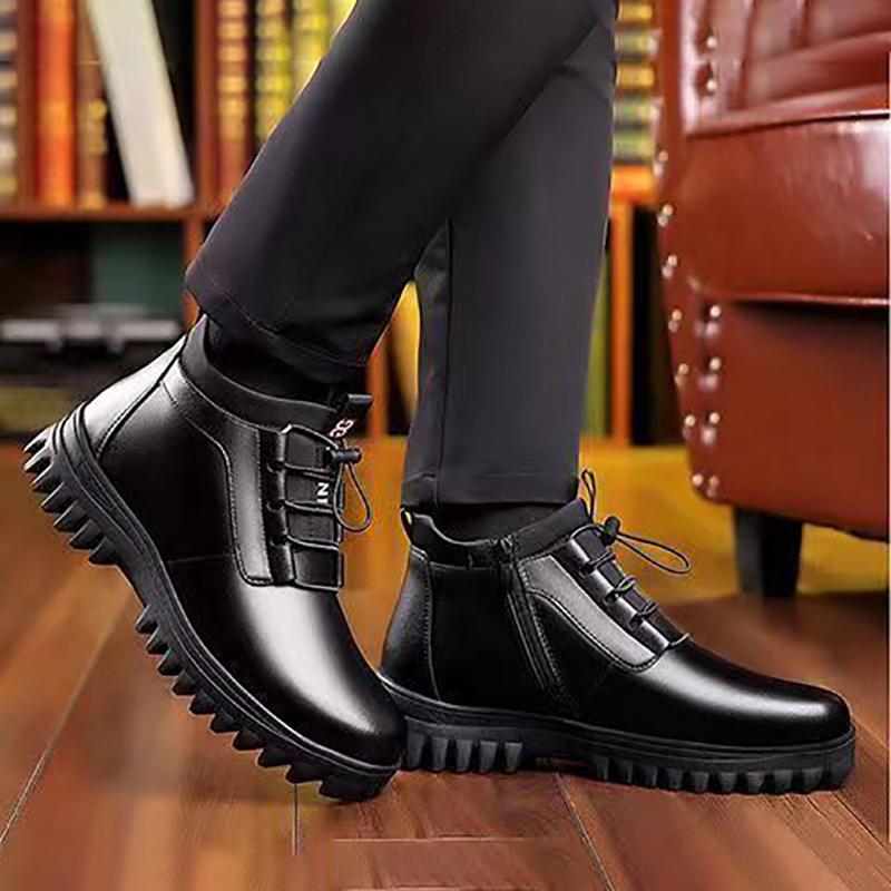 New Men's Thickened Cotton Shoes Winter Cold Resistant Casual Shoes Men's Wool Boots Cotton Shoes Cotton Warm  Boots