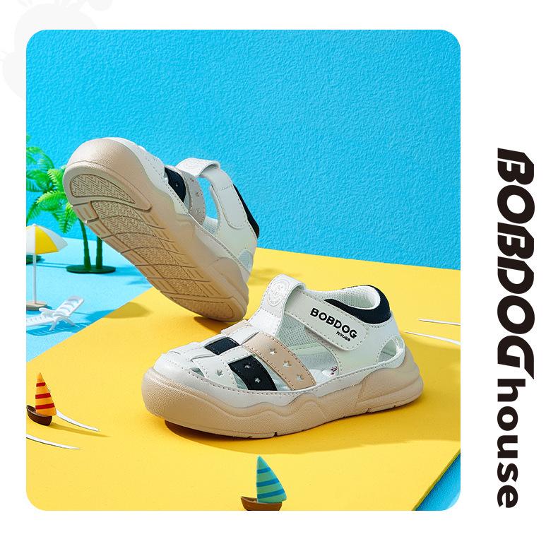 Babu Dou 2025 Summer Closed-Toe Sandals for Boys & Girls - Toddler Walking Shoes
