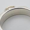 Used HERMES Ring Collier De Cyan PM EU#57 58 Silver925 5.0g Silver Studs