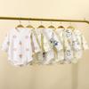 Spring & Autumn Baby Romper, Pure Cotton, Long Sleeve Wrap-over Onesie