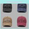 New Embroidered Letters York Baseball Caps Women Spring Fall Wash Shade Vintage