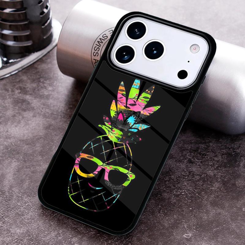 Pineapple Summer Phone Case for iPhone 17 16 15 Pro Max Air 14 13 12 11 Plus Shockproof Capa Cover