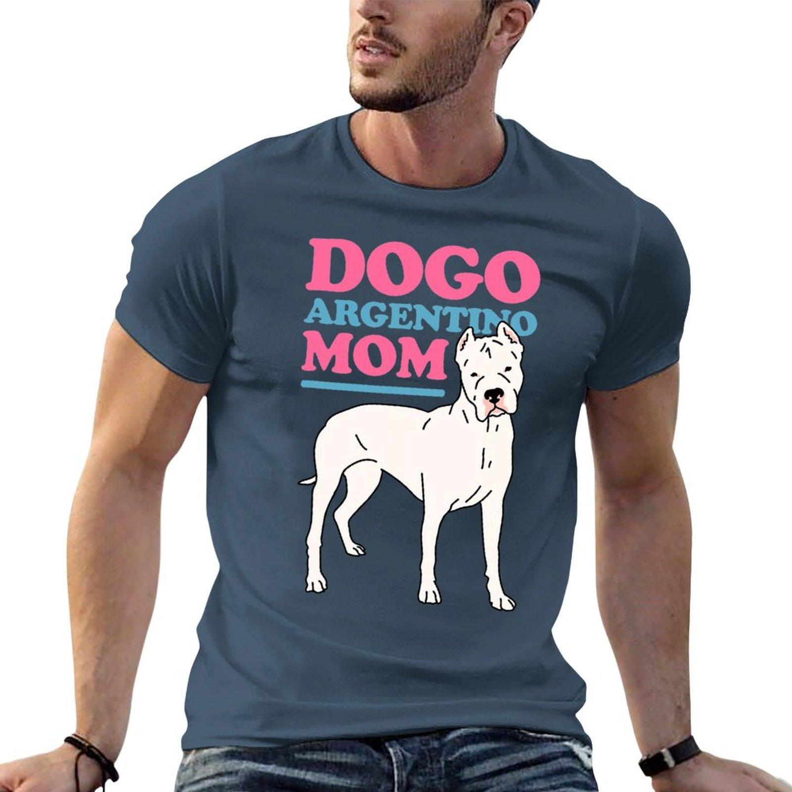 Dogo Argentino Mom Dog Owner Dogo Argentino Tshirt T Shirt Personalised T Shirts For Unisex Cotton Funny Tshirt S