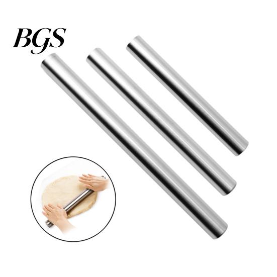 Dough Rolling Pin Reusable Food Grade Not Sticky Polished Long-lasting Labor-saving Stainless Steel Smooth Surface Making Kitchen for