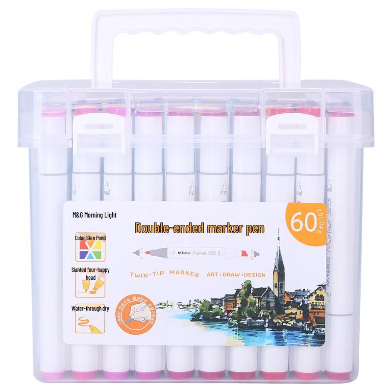 M&G 60-Color Dual-Tip Marker Set