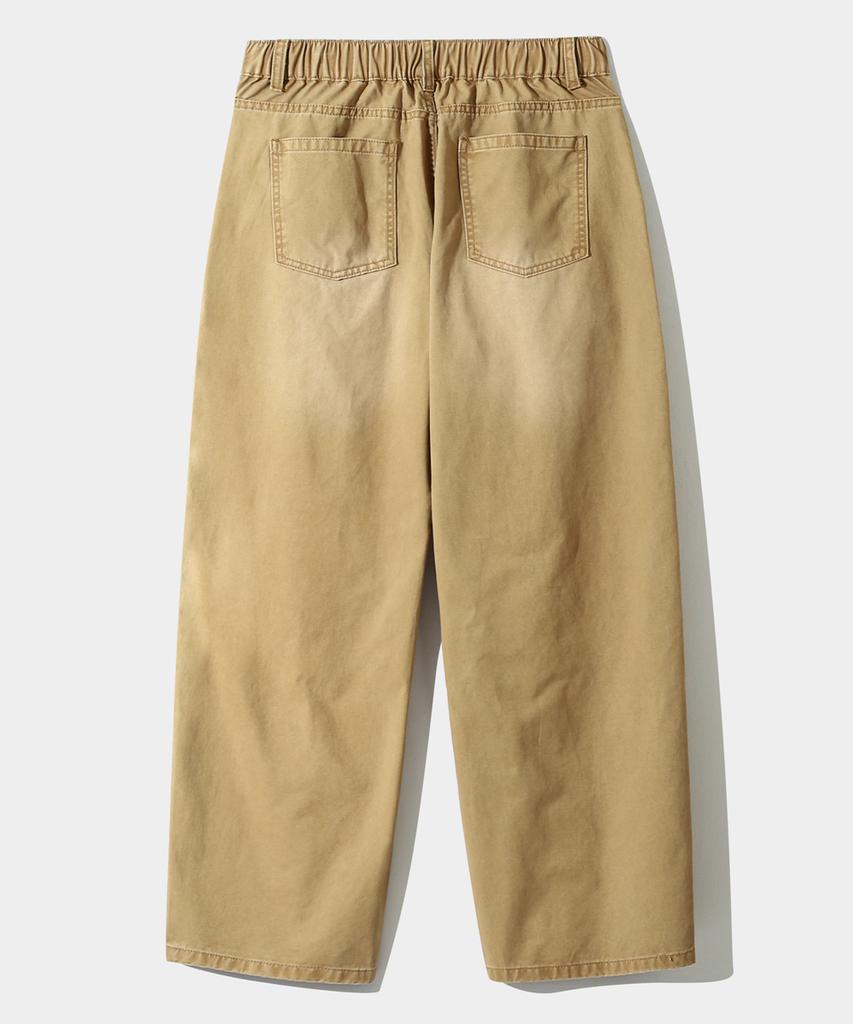 Dimiteulibeullaeg Essential Fade Wash Fatigue Pants_Beige