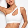 Women Sports Bra Push Up Fitness Bras One-shoulder Shockproof Yoga Bra Black White Yoga Running Bra Sexy Vest