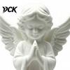 3D Printed PLA Art Praying Angel Figurine, White Statue, DIY Paintable Holy Figurine Cherub Sculpture, Christmas Tabletop Home Office Decor, Religious